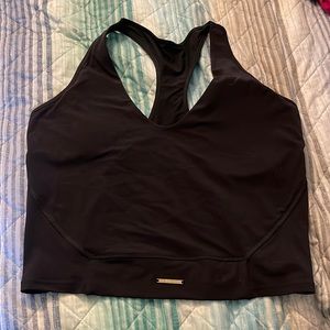 Gymshark Whitney Simmons V3 crop top in black xxl
